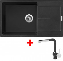 Sinks ULTIMA 860 XXL Metalblack + M...